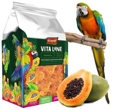 KARMA PRZYSMAK DLA PAPUG PTAKÓW KANARKA PAPAJA