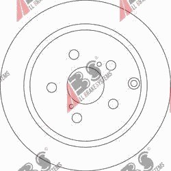 ДИСК ТОРМОЗНОЙ ЗАД TOYOTA AVENSIS 2003-2008