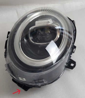 Фара перед левая хром панель фары mini cooper f56 lci рестайлинг  led фото №1