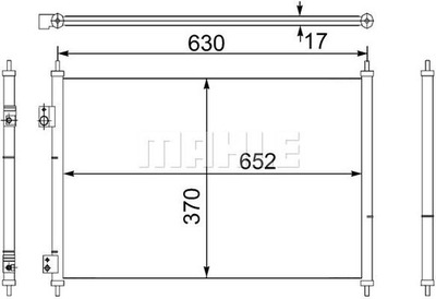 CONDENSADOR RADUADOR DE ACONDICIONADOR HONDA CIVIC VII 01-  