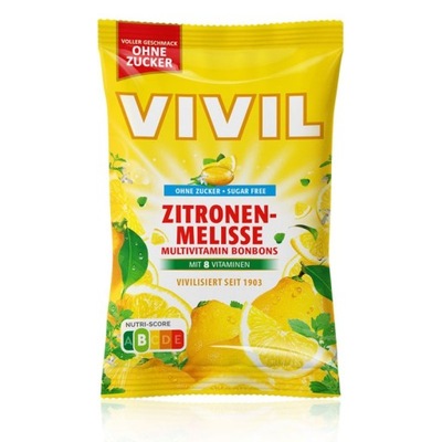 Vivil Zitronen Melisse cukierki bez cukru melisa