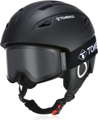 TOMSHOO - Kask narciarski z wizjerem - M