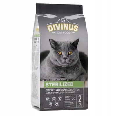 DIVINUS Cat Sterilized dla kotów sterylizowanych 2 kg