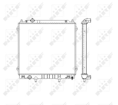 NRF 53480 CHLODNICA, SISTEMA DE REFRIGERACIÓN DEL MOTOR  