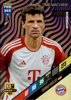 FIFA 365 2024 karta PANINI GOLD TIME MACHINE Thomas Muller GOL 6 BAYERN