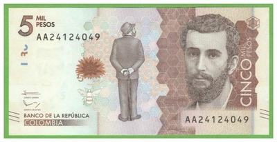 KOLUMBIA 5000 PESOS 2015 P-459a UNC