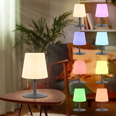 Lampa stołowa LED 8 Kolorów IP 45 z Abażurem