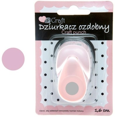 Dziurkacz ozdobny dpCraft 1,6cm koło JCDZ-105-010