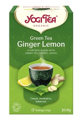 Herbata Yogi Tea Green Ginger Lemon - Zielona