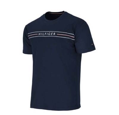 TOMMY HILFIGER Koszulka t-shirt granatowy r S