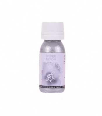 Metaliczna Farba Spożywcza SREBRNA - SILVER MOON 18ml