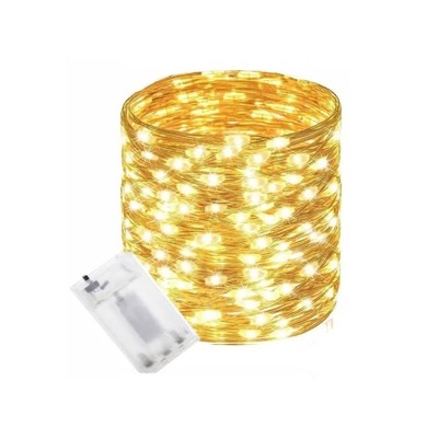 lampki druciki 100 LED światełka białe ciepłe