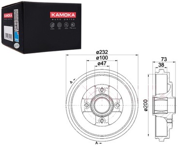 BEBNY DE FRENADO 2 PIEZAS OPEL AGILA 00'- KAMOKA  