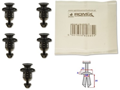 LEXUS RX330 RX350 03-08 ABRAZADERA REMACHE DE COLECTOR TAPONES  