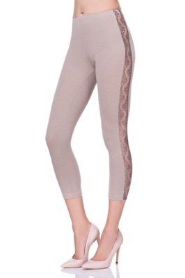 GETRY 3/4KORONKA LAMPAS LEGGINSY BAWEŁNA LPL34-3XL