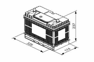 BOSCH АККУМУЛЯТОР 12V 105AH 800A T3 L + 1 329X174X237 B01 ПУСКОВОЙ