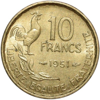 Francja 10 franków 1951