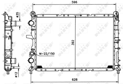 NRF 58995 CHLODNICA, SISTEMA AUŠINIMO VARIKLIO 