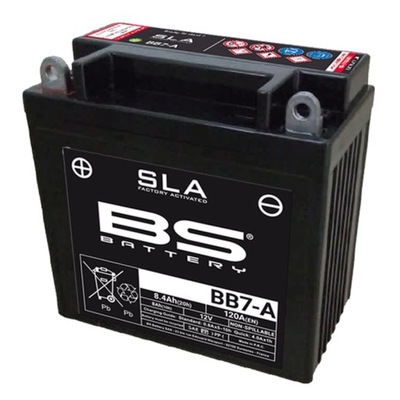 АККУМУЛЯТОР BS BATTERY BB7-A YB7-A 8AH BEZOBSŁUGOWY ZALANY 120A