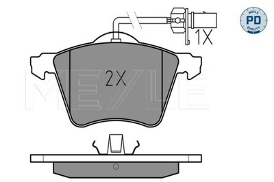 КОЛОДКИ ТОРМОЗНЫЕ VW ПЕРЕД SHARAN 95- ALHAMBRA 96- GALAXY 0252341819/PD