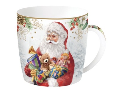 SANTA IS COMING Kubek porcelanowy w blaszanym pude