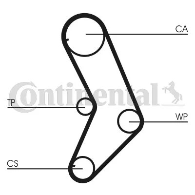 CONTINENTAL CTAM CON CT999 CORREA DISTRIBUCIÓN  