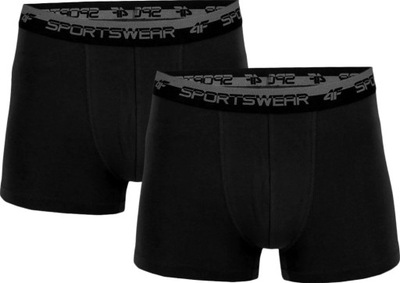 Bokserki Majtki Męskie Slipki 4F 2-pack XSM036-20 r.XXL czarne