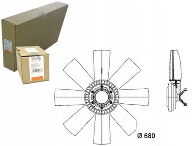 (8MV 376 731-461) EMBRAGUE DE VENTILADOR DEL RADIADOR  