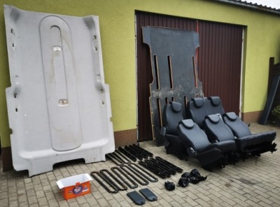 Scudo ii expert jumpy 07-14 салон сидіння заднє сидіння 2+3 ряд ремені підлога kpl фото №1