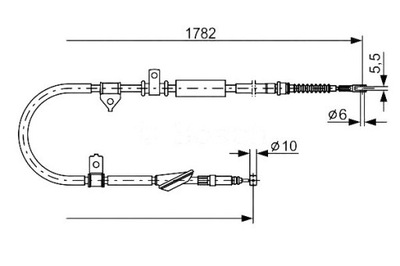 CABLE FRENOS DE MANO ROVER PARTE TRASERA 200 400 STREETWIS  