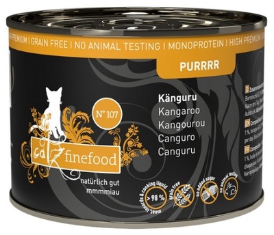 Catz Finefood Purrrr N.107 Kangur ZESTAW Puszka 6x200g