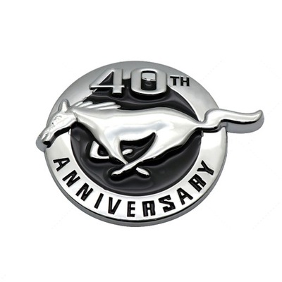 ZNAKI GODLO FOR STICKER FORD MUSTANG 40TH-ZLOTO  