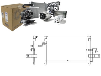 NIS94414 РАДІАТОР КОНДИЦІОНЕРА DAEWOO NUBIRA 1.6/