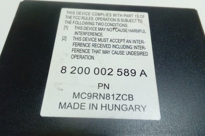 Чейнджер cd renault grand scénic ii jm0/1_ 8200002589 1.9l дизель 2004 фото №1