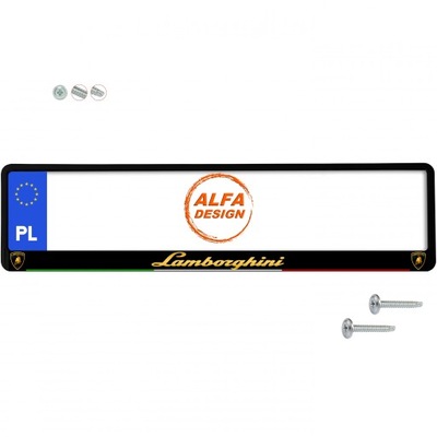 FRAME PLATES REJESTRACYJNEJ LAMBORGHINI 1 PC. WKRETY GIFT  