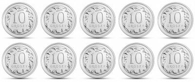 10 gr groszy - 2024 - mennicze - zestaw 10 monet