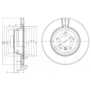 DISKAI STABDŽIŲ DELPHI BG3959 