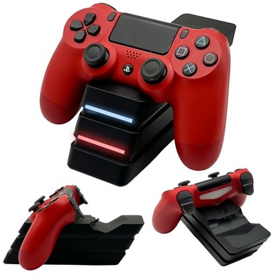 ŁADOWARKA PADÓW PS4 STACJA DOKUJĄCA DO PADÓW CZARNA LED MICRO USB