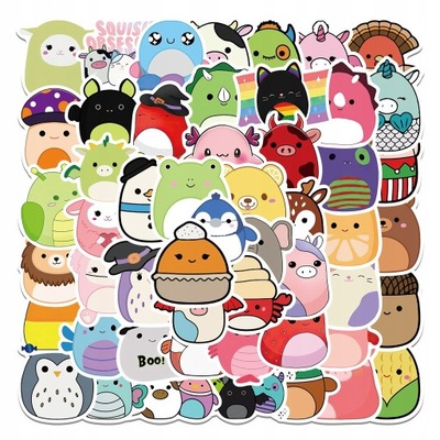 100 PIEZAS CARTOON SQUISHMALLOW PEGATINAS DIY LOL481  