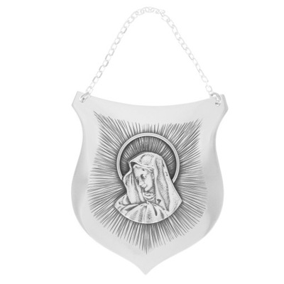 Ryngraf Matka Boska Madonna srebro chrzest komunia