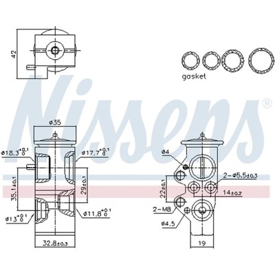 VÁLVULA ROZPREZNY, ACONDICIONAMIENTO NISSENS 999428  
