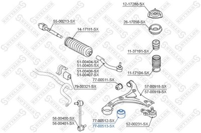 САЙЛЕНТБЛОК РЫЧАГА HYUNDAI IX35 2.0 CRDI 4WD 10-15