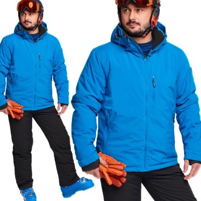 Męska kurtka sportowa narciarska z membraną 5.000 K32 NIEBIESKA XL