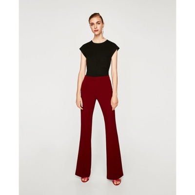 Zara knit TOP BEZ RĘKAWÓW dzianinowy Czarny 36 S