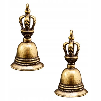 2 sztuk mosiądz Bell posągi Medytacja gong dzwonki