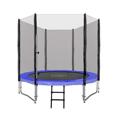 Trampolina ogrodowa SkyRamiz dla dzieci 244cm 8FT Niebieski + Akcesoria