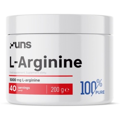 UNS L-Arginine 200g ARGININA POMPA PURE PROSZEK