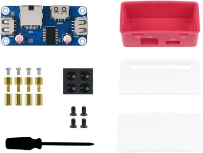 Moduł rozszerzający Raspberry PI ZERO ETH USB RJ45 ZESTAW HAT B Waveshare