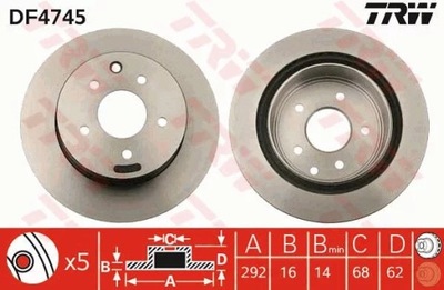 ДИСК HAM. NISSAN X-TRAIL DF4745