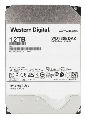 Dysk twardy 3,5" HDD SATA Western Digital WD120EDAZ 12TB (39)